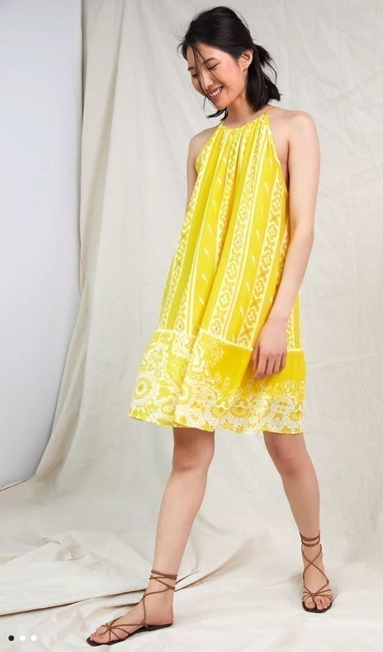 NWT❤️Anthropologie Halter Tunic Mini Dress szM